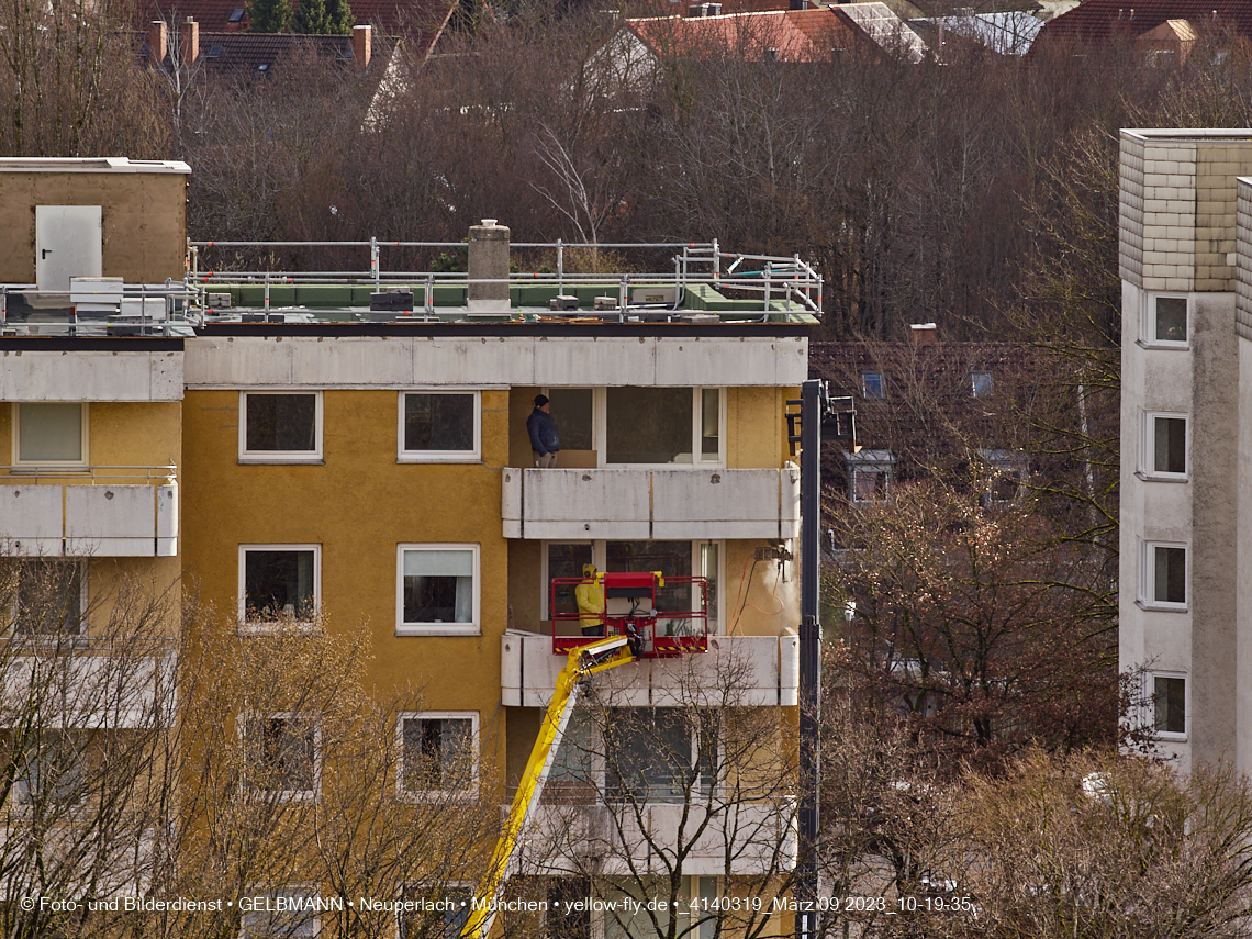 09.03.2023 - Fassadensanierung und Balkonentfernung am Karl-Marx-Ring 57c